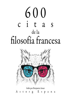 cover image of 600 citas de la filosofía francesa